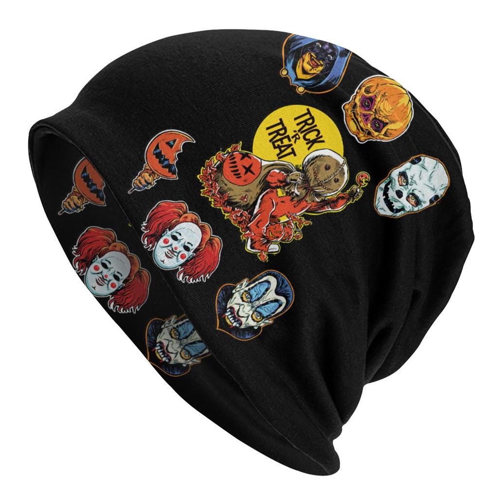 Шапочки ужасов на Хэллоуин из фильма Черепа, унисекс, женская зимняя напускная шапка-бини, комедийная шапка Trick R Treat Sam, вязаная шапка для лыж