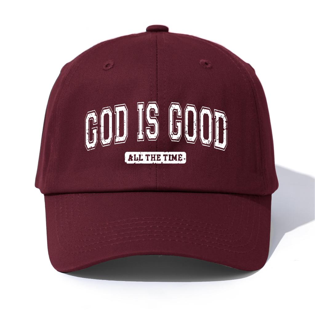 pc GOD IS GOOD Print Baseball Cap for Adults Minimalist Retro Style Casual Soft Adjustable Dad Hat Perfect As Gift