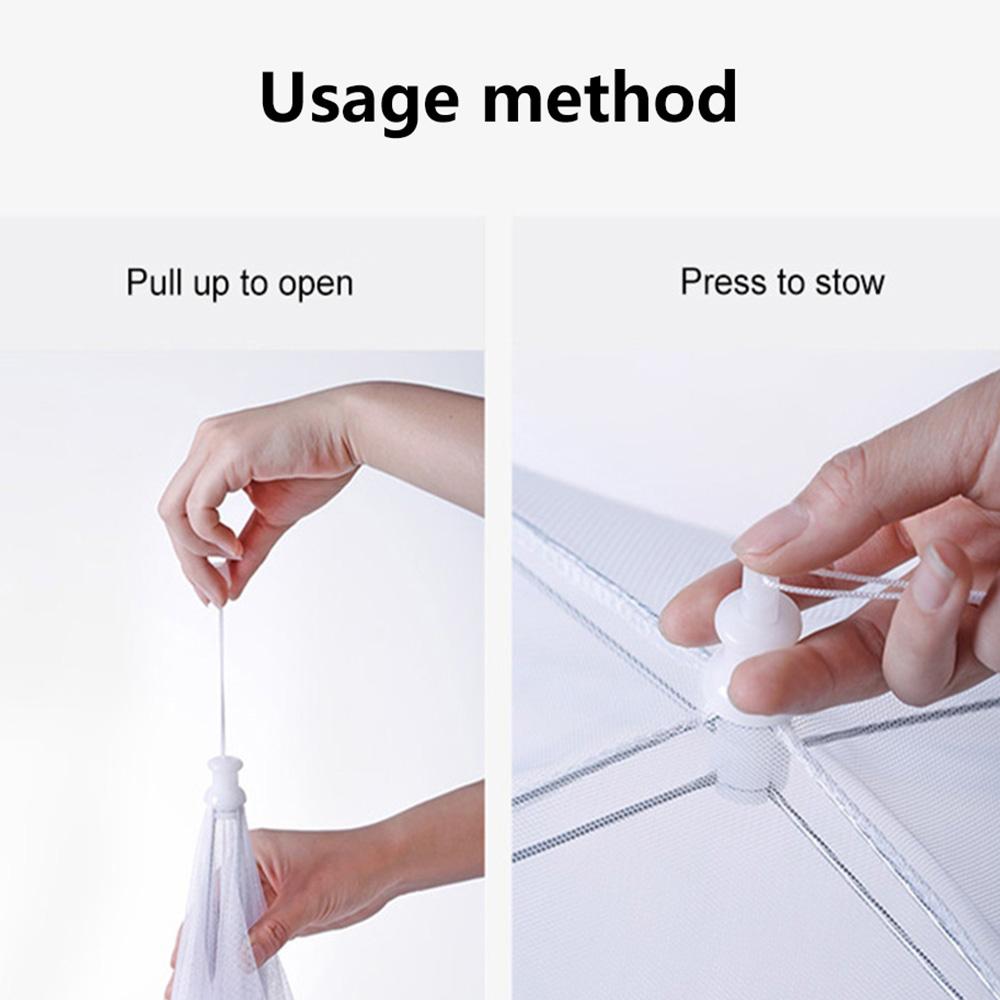 1 шт. портативный чехол для еды складной бытовой зонтик для еды пикник барбекю вечеринка противомоскитная сетка палатка кухонные гаджеты