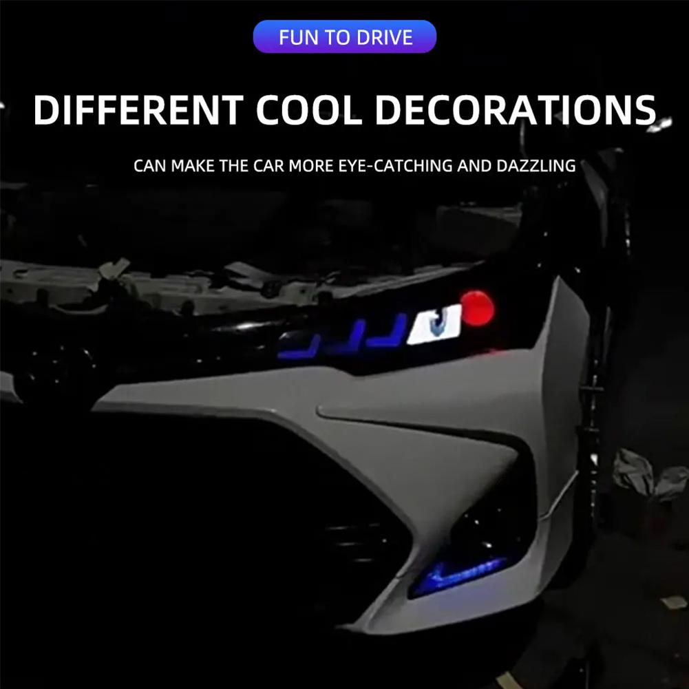 Автомобильные дьявольские глаза Модификация света Подмигивающий глаз DIY Анимация Лампа Декор APP Сигнал поворота Противотуманный дисплей M3M5