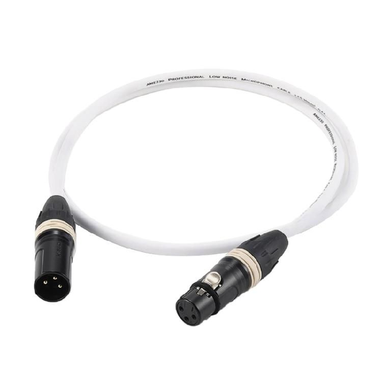 Удлинительный кабель XLR для микрофона и устройств, 3-контактный штекер-гнездо, для конференц-звука 50 см/19,69 дюйма