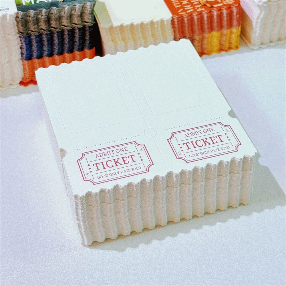 20 шт. Чистый пленочный билет Корешок Закладка Бумага Обратная пленка Закладка для фильма Творческие поделки