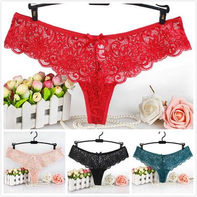 Бесшовные женские ажурные трусики/ стринги