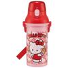 Water Bottle Hello Kitty Ushiro Shiro Sanrio 480ml Children's Antibacterial Plastic Child Friendly Lightweight Made In Japan PSB5SANAG-A