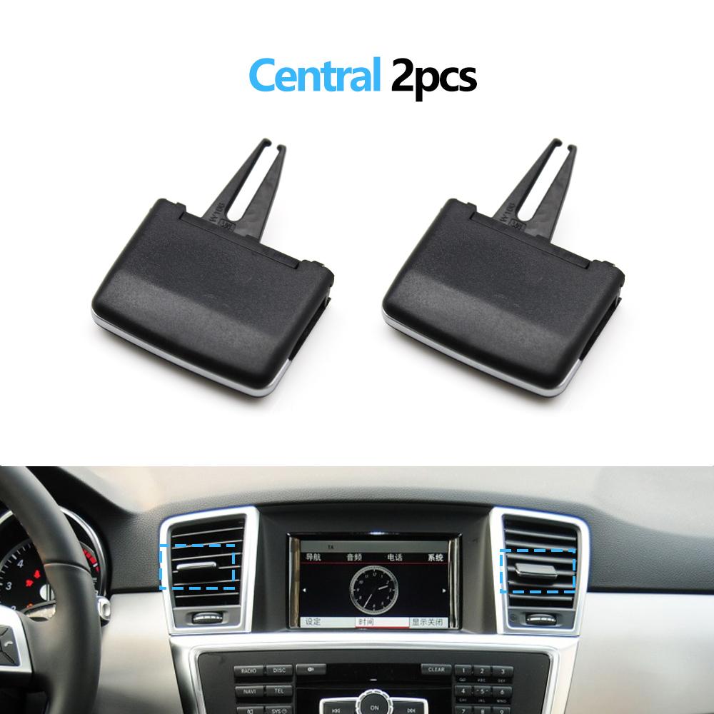 2 шт. автомобильная передняя и задняя вентиляционная решетка переменного тока, скользящий зажим, ремонтный комплект для Mercedes Benz W166 W292 ML350 GL450 M ML GLE