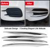 Car Front Fog Lamp Cover Trim Decoration Strip forE Class W213 -   ABS Plastic, Anti-Rust, sy Installation - Silver - 4 Pcs