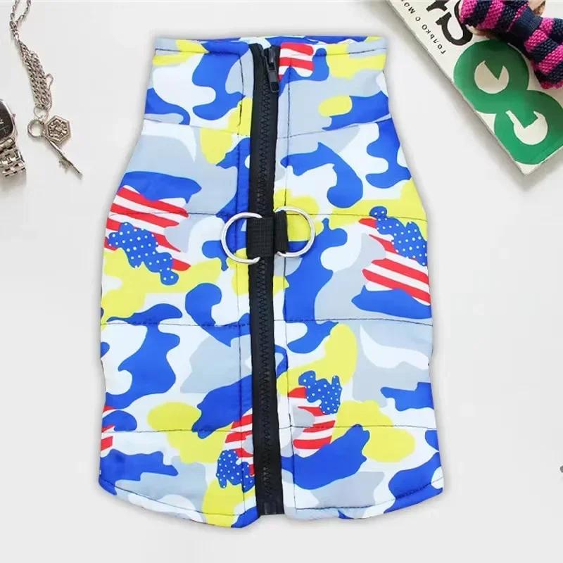 Camouflage Big Dog Coat Jacket Winter Warm Pet Clothes for Medium Large Dogs Waterproof mascotas Clothing roupa para caes grande