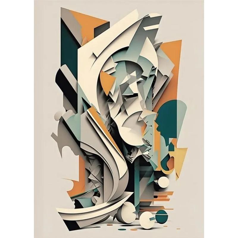 Nordic Abstract Geometric Canvas Prints Modern Aesthetic Wall Art for Living Room Gallery Decor