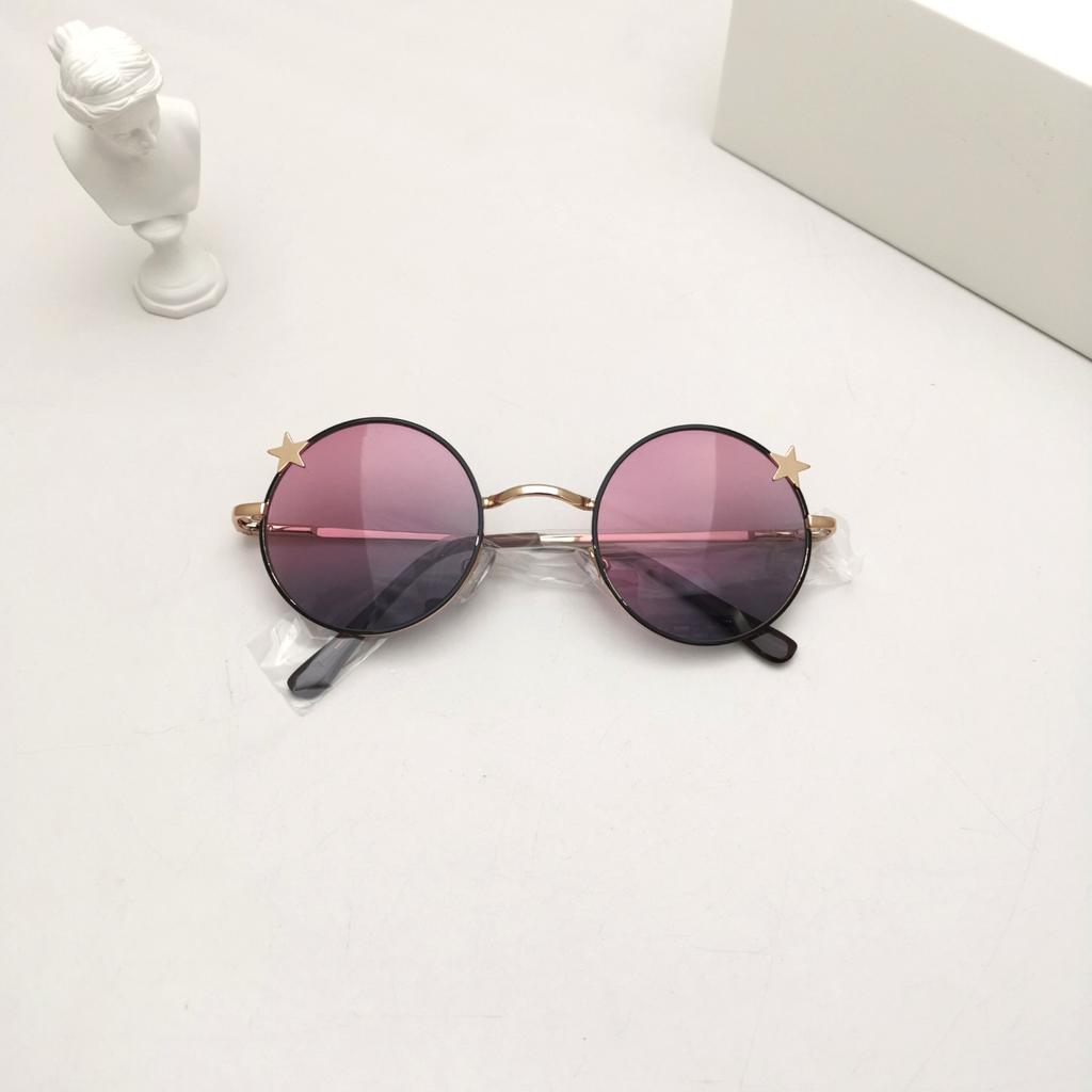 Children'S Sunglasses Children'S Baby Metal Sunglasses Cartoon Sunshade Sunscreen Glasses Trendy Sunglasses