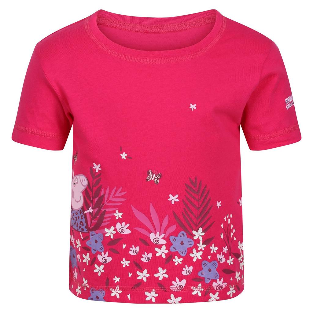 Regatta Childrens/Kids Peppa Pig Flower Short-Sleeved T-Shirt