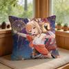 Yoimiya Genshin Impact Cute Cushion Cover Square Short Plush Pillow Case Living Room Sofa Home Decor Funda X