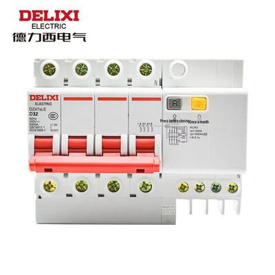 4-полюсный автоматический выключатель дифференциального тока DELIXI