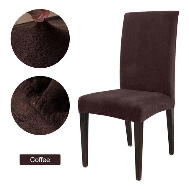 Фланелевой эластичный антигрязный чехол на стул в скандинавском стиле из спандекса для отеля, домашней вечеринки, свадебного банкета