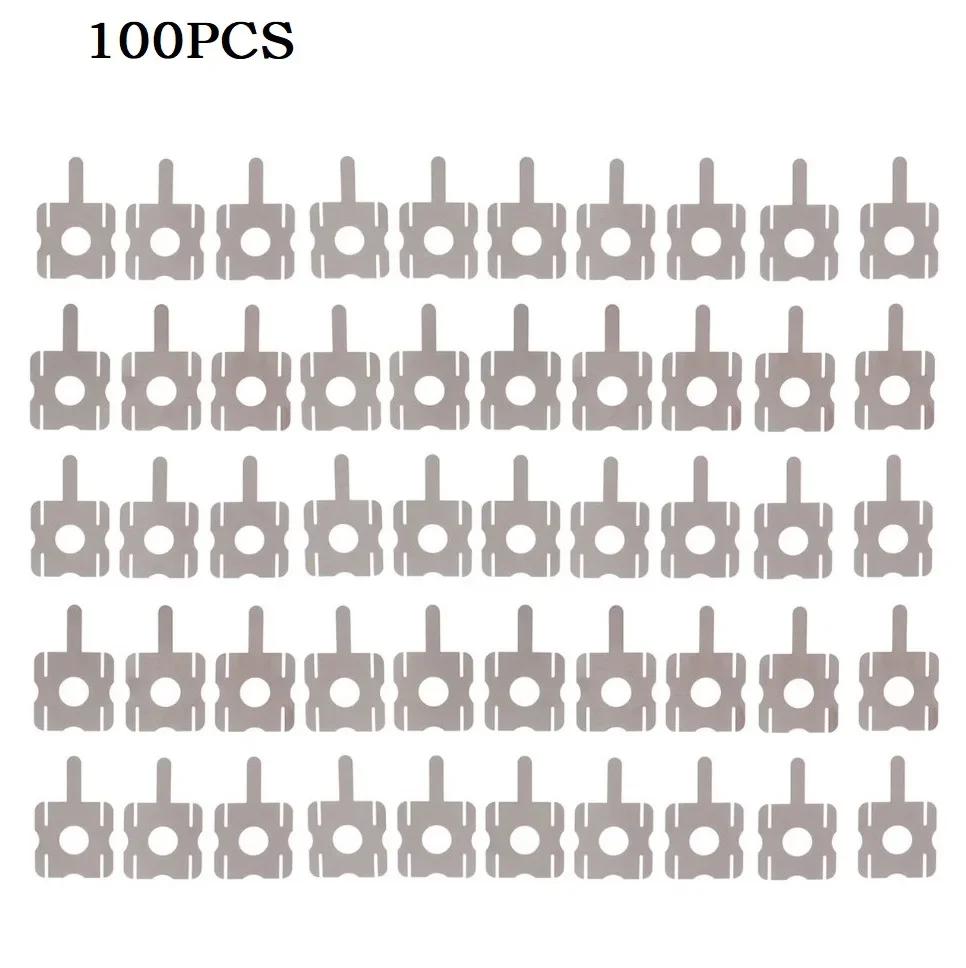100-10 шт. Точечная сварка Никелевая Пластина Аккумулятор Покрытие Никелевый Лист U-образная Полоса Полоски Для Аккумуляторного Блока Точечная Сварка Пайка