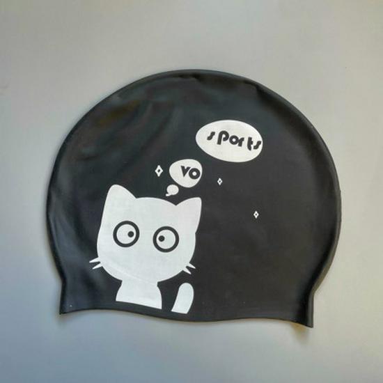 Очень большая мультяшная силиконовая шапочка для плавания для мальчиков и девочек – Водонепроницаемая и мягкая