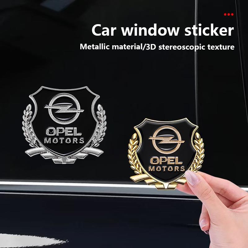 For Opel Insignia3D Metal Car Emblem Badges Stickers Car Window Sticker For Opel Corsa D Astra Insignia Mokka Adam Combo OPC Car Styling Paster
