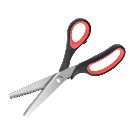 Ножницы зигзаг из нержавеющей стали Многоцелевые портновские ножницы Профессиональные DIY Ножницы для резки ткани Ручные ножницы для шитья