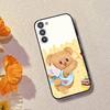 Cute Cartoon B-Butterbear Phone Case For Samsung Galaxy A73,A72,A71,A70,A53,A52,A51,Soft Silicone Black Cover