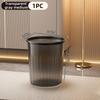 Большой прозрачный пластиковый мусорный бак для дома, высокая эстетика, прижимное кольцо, толстая корзина для бумаги, кухня, ванная комната, гостиная