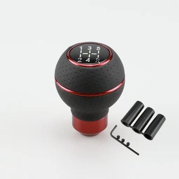 5 Speed Universal PU Leather Gear Shift Knob Manual Car Gear Stick Head Shift Replacement Knob Modified Shift Head