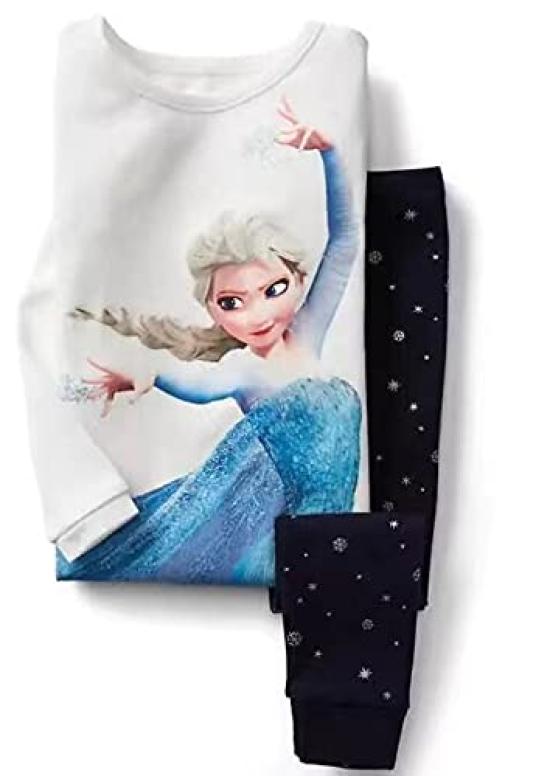 Пижама SUNKIDS Frozen для верха и низа с длинными рукавами, дюймов 130, мягкая на ощупь, детская одежда, для подростков, комплект и брюки, 35,4 - 59,4 (90