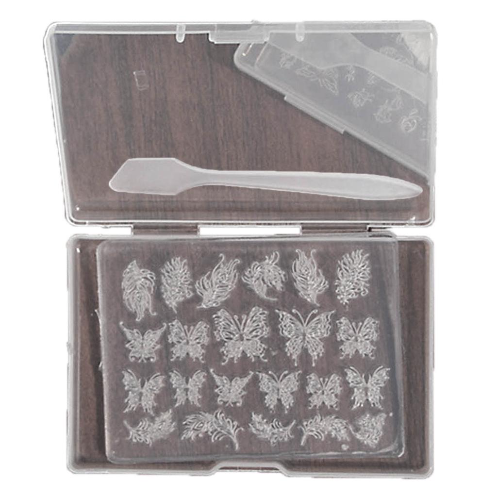 Ультратонкая силиконовая форма для дизайна ногтей, прозрачная пластина для штамповки, трафареты для ногтей, инструменты для маникюра своими руками