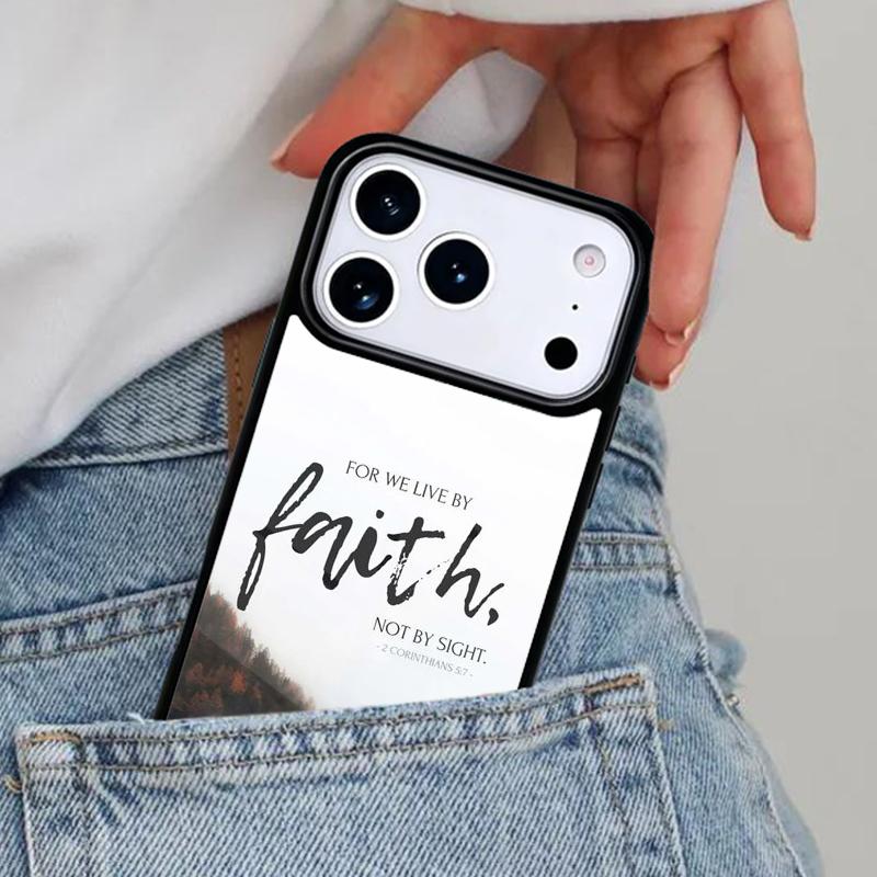 Христианский Иисус Христос Библейский Стих Чехол для Телефона для iPhone 16e 15 14 13 12 17 Pro Max Plus Air 17pro Чехол Coque