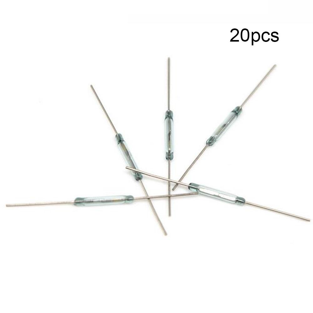 -60℃~+155℃ Reed Switch 100VDC/VAC 14*2mm Gold Foot-green Tube