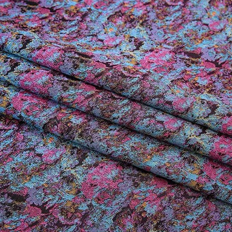 100*150 см жаккардовая парча звездное небо масляная живопись ткань для поделок сумки своими руками одежда ручная работа ремесло обивочная ткань