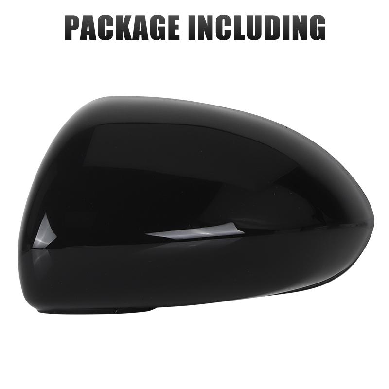 Door Wing Mirror Cover Caps For Vauxhall Corsa D Years 2006-2014 Corsa E Years 2014 2015 2016- Left/Right Side Gloss Black