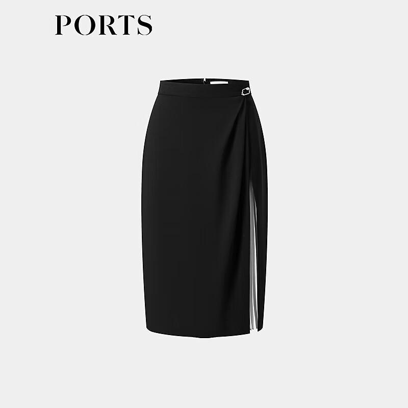 PORTS Women's Patchwork Beaded Midi Skirt