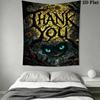Alice Wonderland Cheshire Cat'S Adventure Tapestry Fashion Print Wallmounted Background Wall Hanging Cloth Wall Decoration