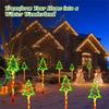 5PC/Set 8 Modes Solar Christmas Candy Cane Light Waterproof LED Decorative Light  Garden Courtyard