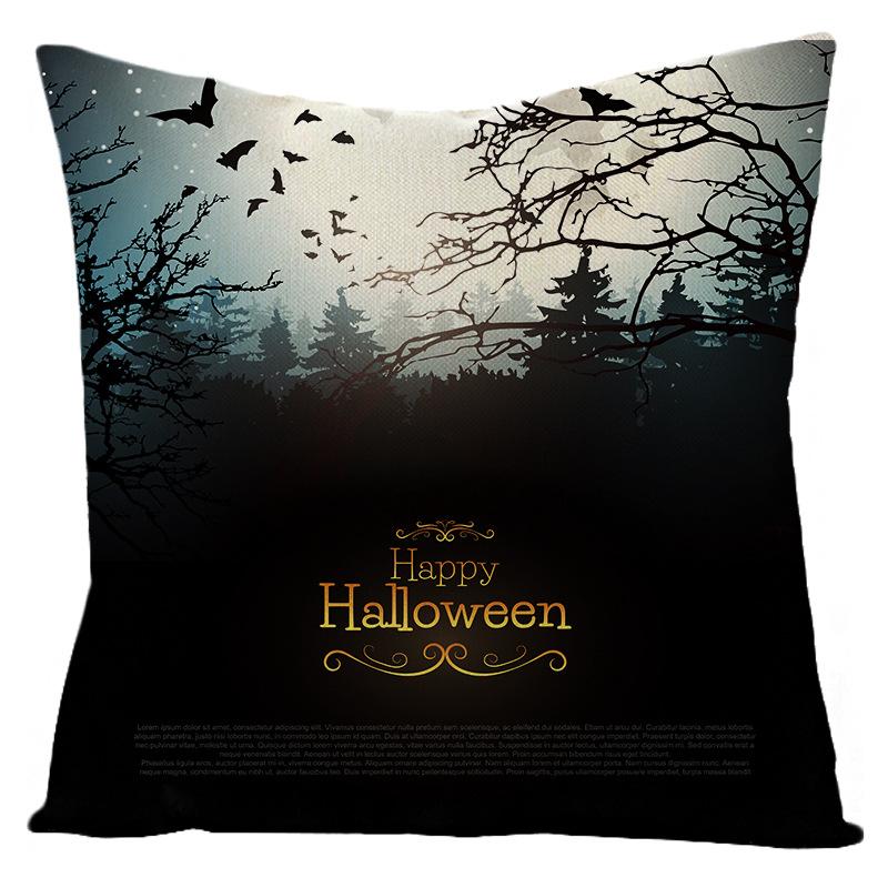 Наволочка льняная на Хэллоуин Ночь Дом Диван Автомобильная подушка Наволочка