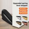 Spring Door Stopper Wedge Wall Protector Heavy Duty Height Adjustable Anti-slip Rubber Bottom Windproof No Drilling Anti-collision Floor Doorstop