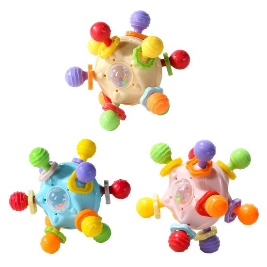 Детская игрушка для прорезывания зубов Мягкий силиконовый качающийся прорезыватель Зубной прорезыватель Форма зубного шарика Не содержит БФА Игрушка для жевания для младенцев для координации рук и глаз