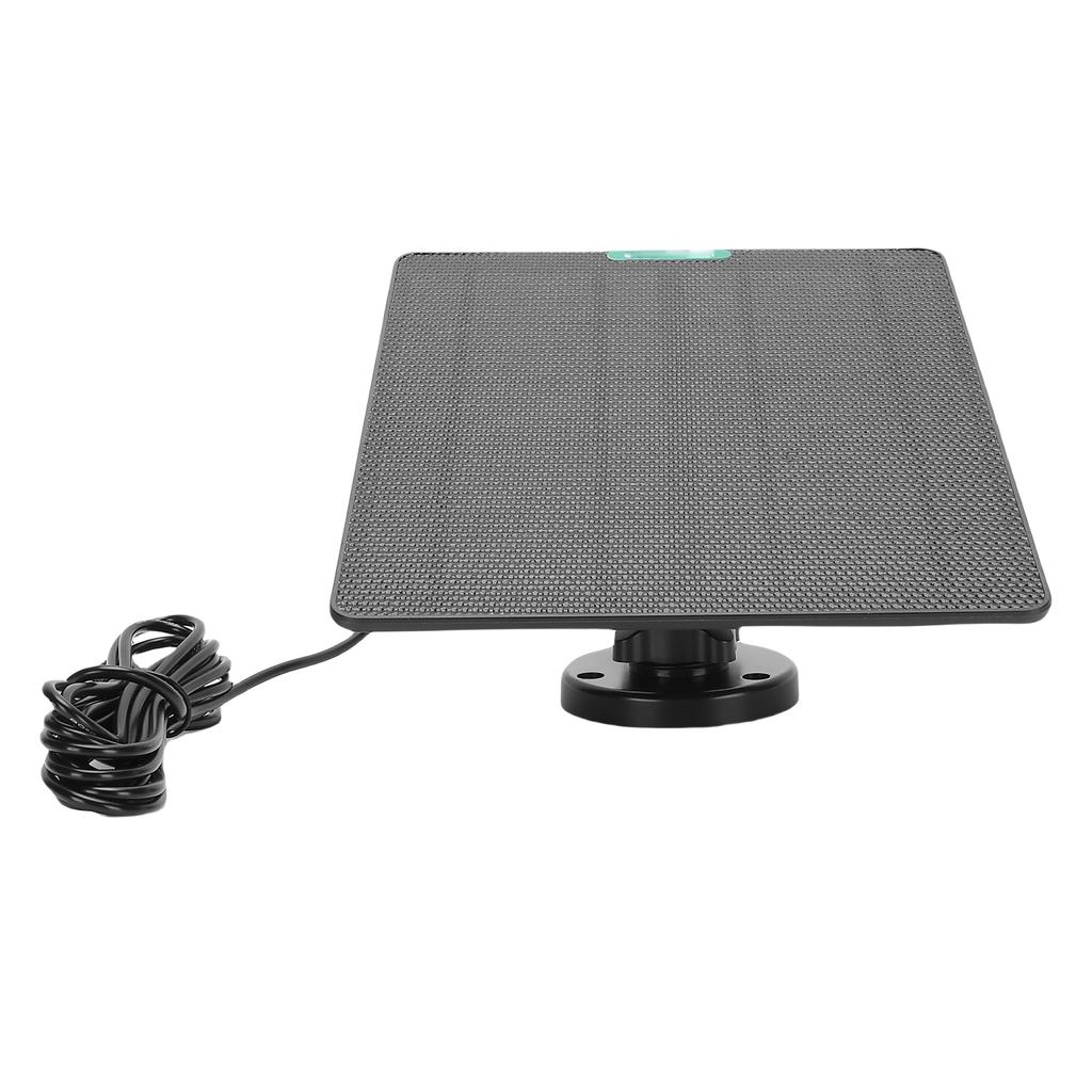 Solar Panel Charger 10W ETFE and Monocrystalline Silicon High Temperature Proof DC3.5 Interface Camera Doorbell Solar