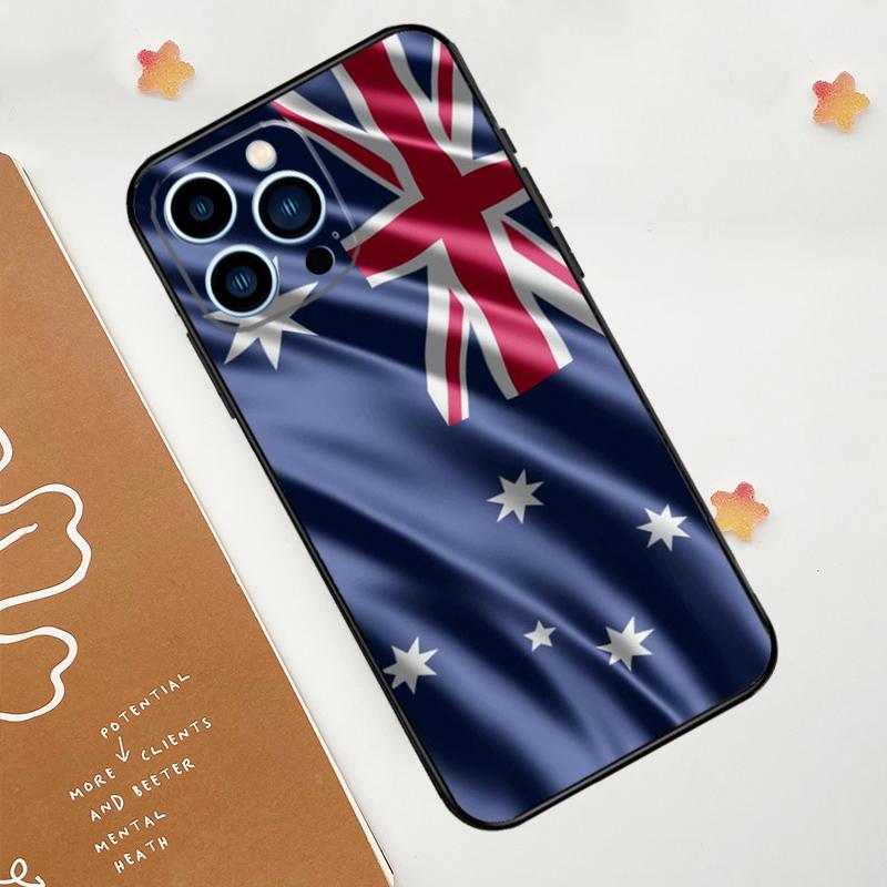 Чехол с флагом Австралии для iPhone 15 16 14 13 12 11 Pro Max Plus X XR XS 12 13 Mini Чехол Аксессуары