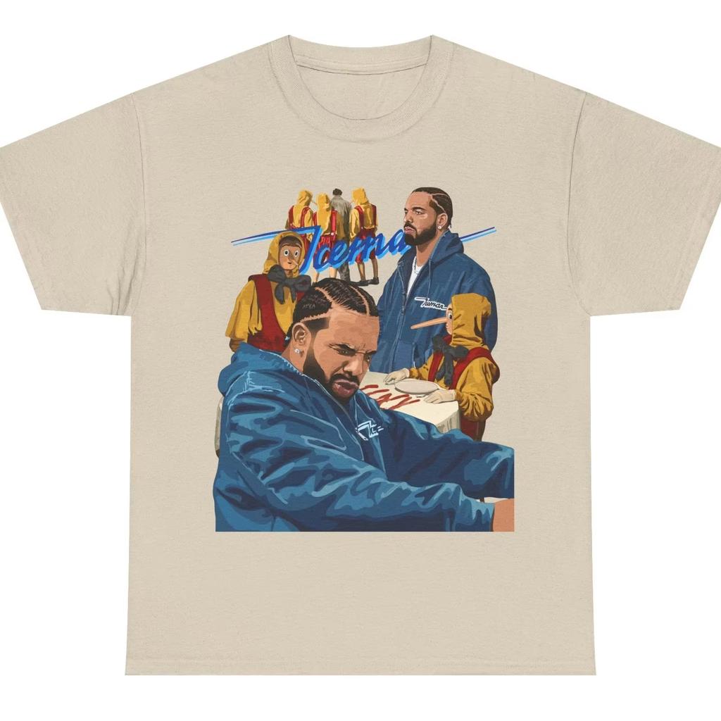 Drake Iceman album tour 2026 graphics 100Cotton shirt unisex Y2k hiphop style Summer Mens Oneck Short sleeve Tshirt fan gift