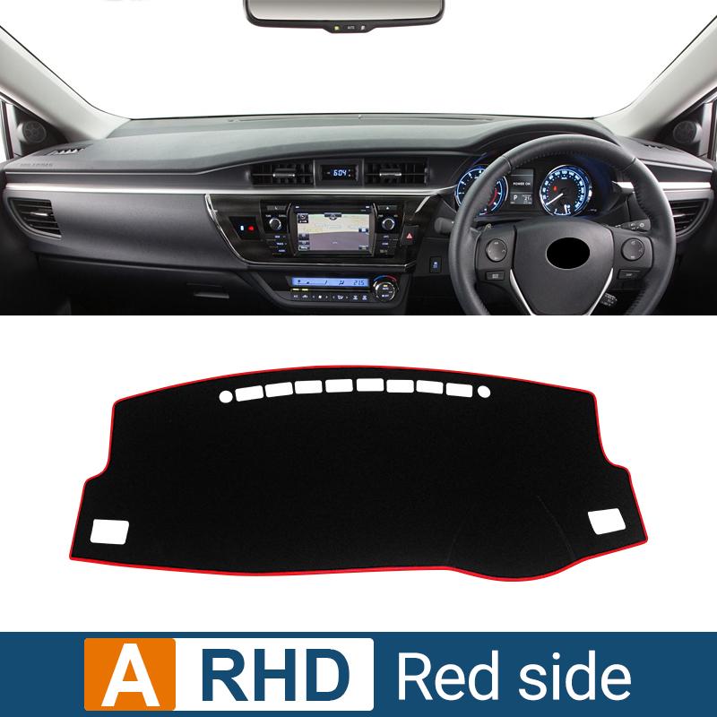 Автомобильные аксессуары для Toyota Corolla E180 2014 2015 2016 2017 2018 Чехол на приборную панель, избегайте попадания света, коврик с защитой от ультрафиолета, нескользящий