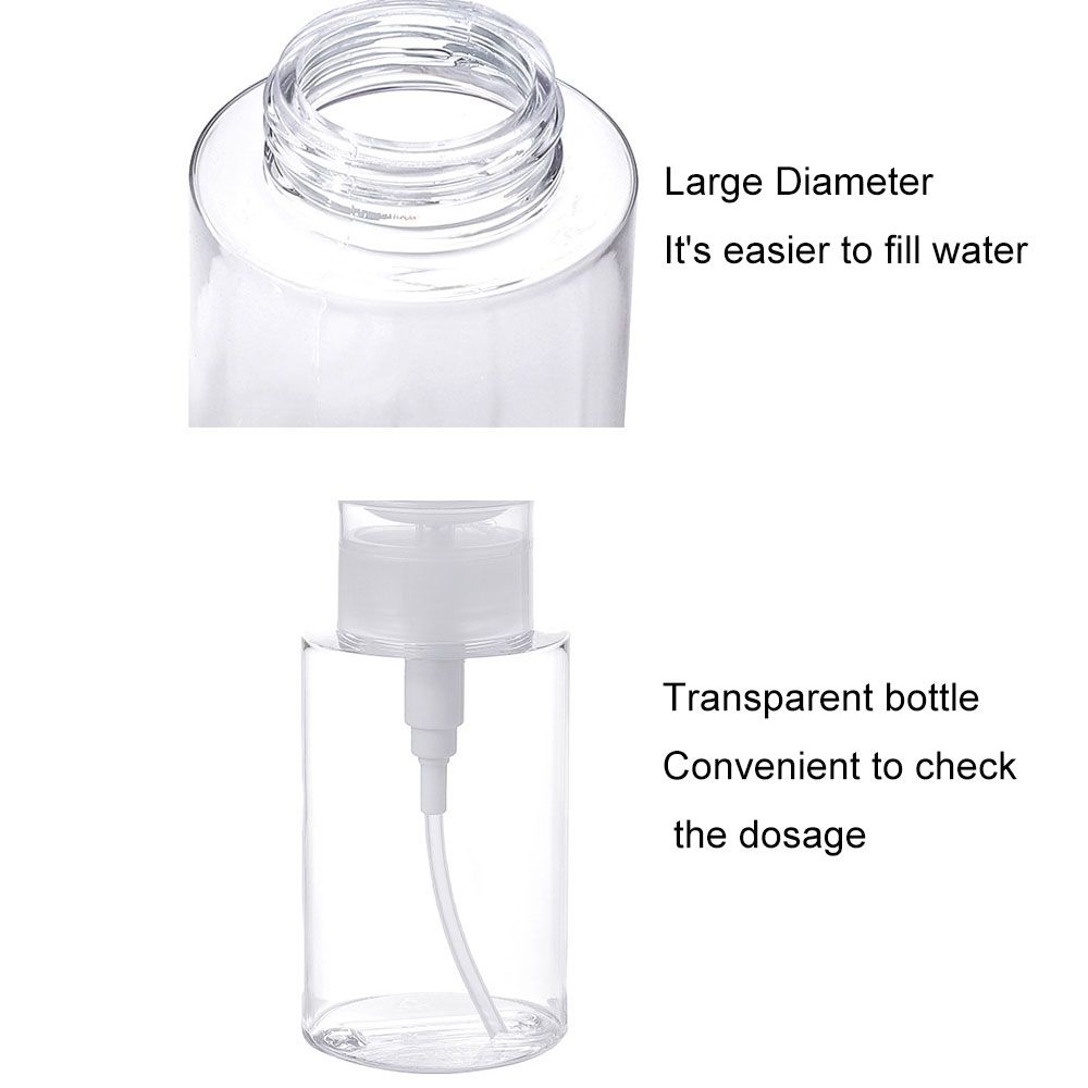 Push Down For Remover Storage Bottle Press Bottle Empty Pump Dispenser Refillable Container