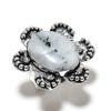 Rainbow Moonstone Gemstone Handmade 925 Sterling Silver Gift Ring Size 7.5 Z9D87