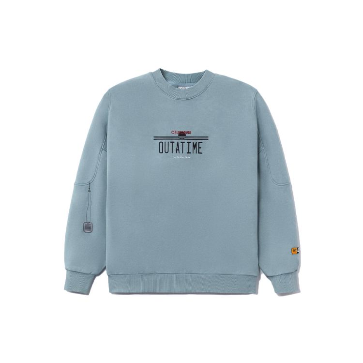 Li Ning X Universal Pictures Back To The Future Series 3D Letter Print Свитер-толстовка унисекс свитшот Синий AWDRA99-3