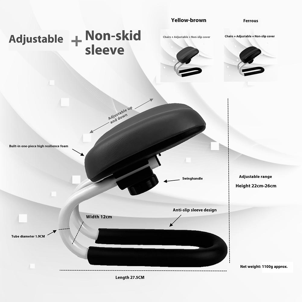 Портативный стул для молитвы с регулируемой высотой, металлический стул для коленопреклонения, нескользящие ножки, эргономичный стул для коленопреклонения для дома, студии йоги