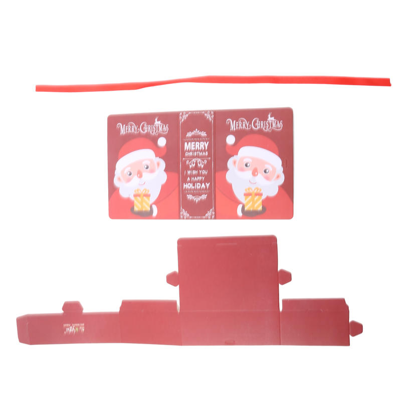 5 шт. Креативные подарочные коробки в виде волшебных книг серии Рождество с бантом, для конфет и угощений. Маленькие коробки для печенья на праздник. Принадлежности для вечеринок.