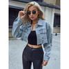 Women's Cross-Border Denim Jacket - European & American INS Style, Casual Versatile Short Fashion Jacket
