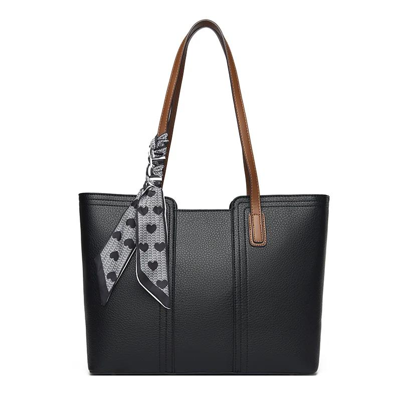 High Quality Women's Designer Solid Color Luxury Shoulder Leather Bags for Women High Capacity