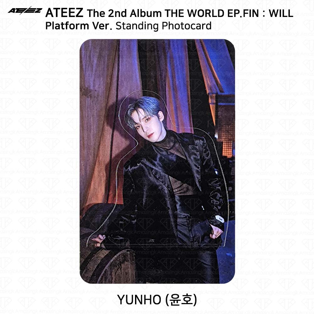ATEEZ Второй альбом WORLD EP.FIN WILL Platform Ver. Наклейка Polaroid для фотокарточек