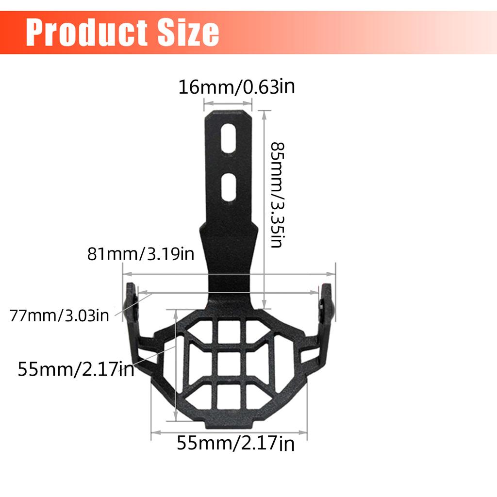 Мотоциклы Противотуманная фара Защита фары Защитная алюминиевая крышка Защита светодиодной лампы 2 шт. Совместимо для R1200GS R1250GS