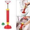 Powerful Bathroom Blocked Toilet Sink Multi Drain Buster Plunger W/2 Suckers 